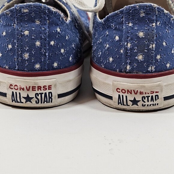 Converse All Star Blue Star Pattern Sneakers Womens Junior Size 5 - Picture 6 of 9